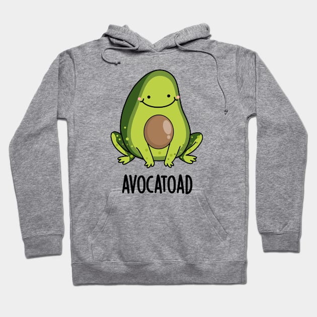 Avocatoad Funny Avocado Toad Pun Hoodie by punnybone